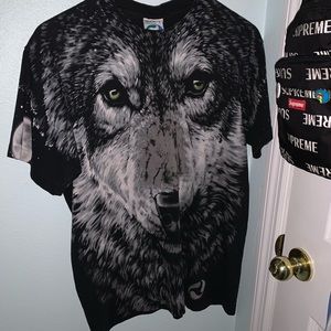 Vintage Liquid Blue Wolf Tee